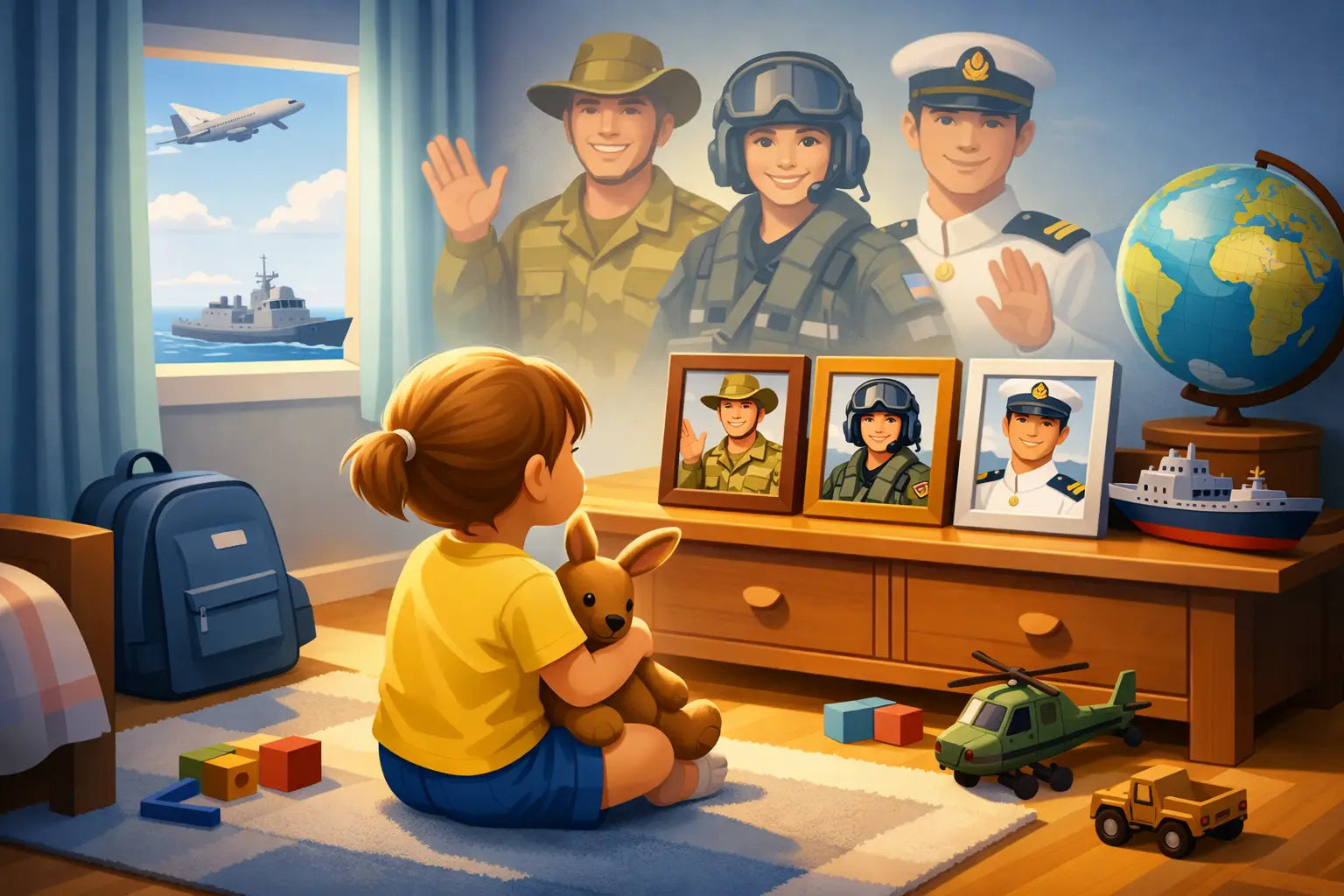How to Explain Military Absence to Kids