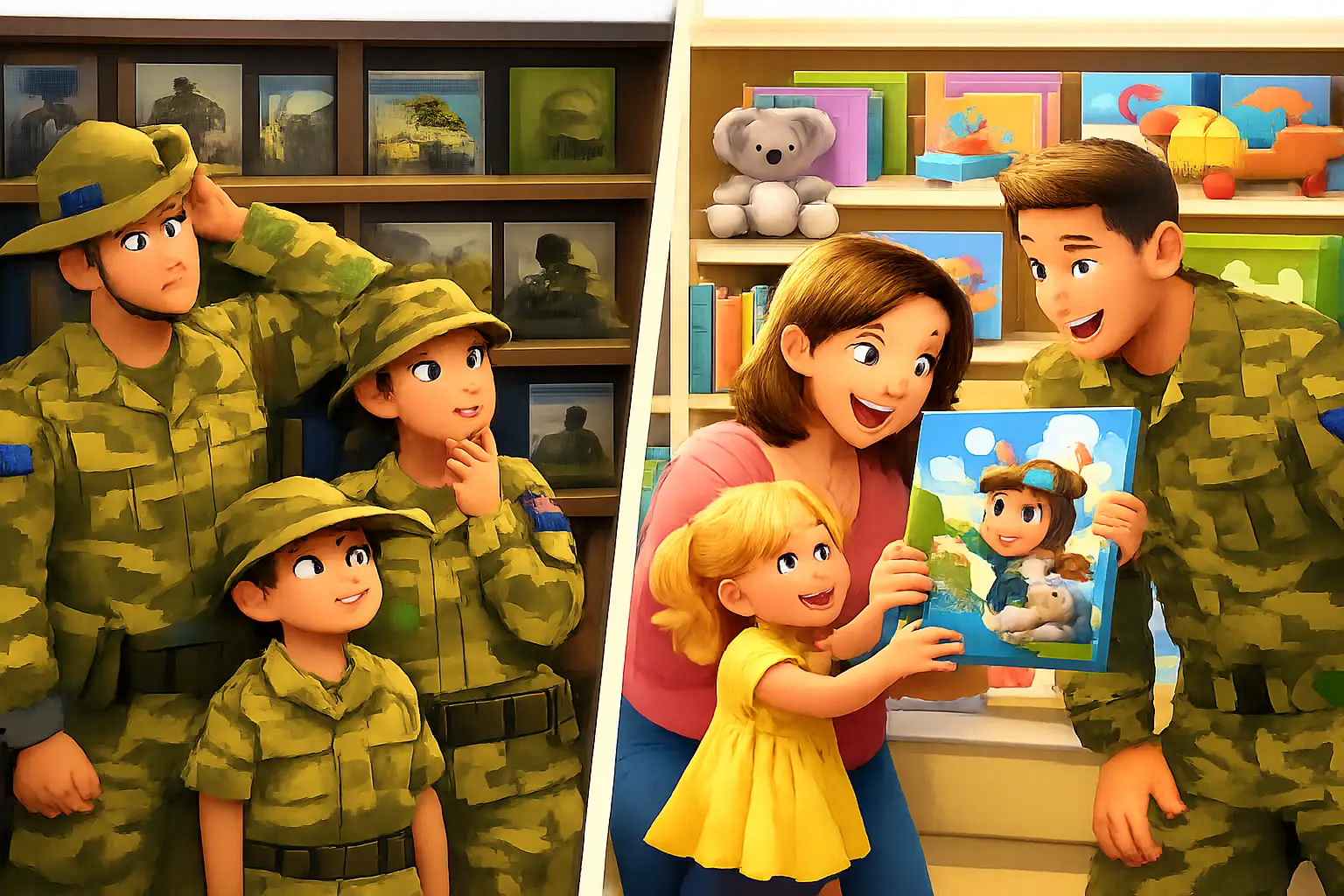 Military Books vs Parenting Books