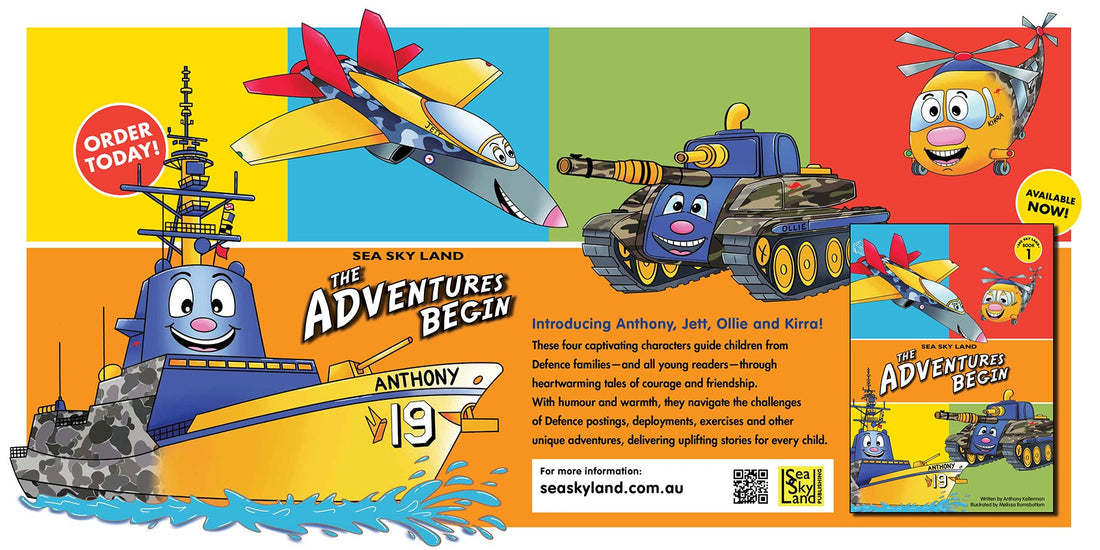 Sea Sky Land: The Adventures Begin - a children's book for ADF families