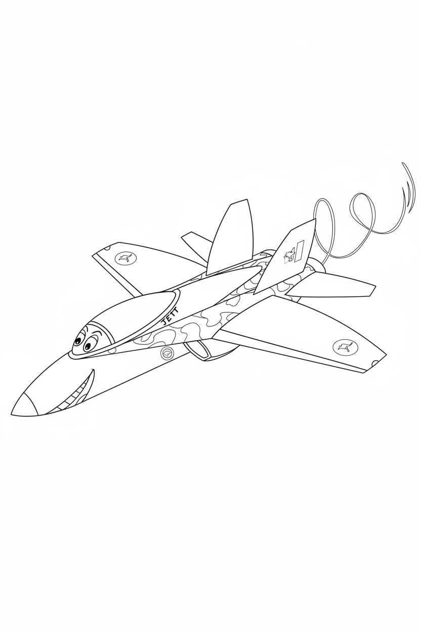 Jett Colouring In